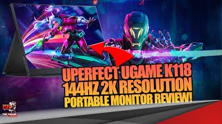 UPERFECT UGAME K118 144hz 2K! Best Portable Gaming Monitor 2023 | Gaming Monitor Review