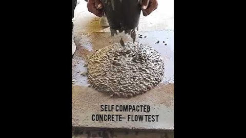 Self Compacted concrete - Flow Test