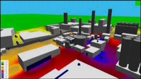 Noise model contour map to predict environmental noise levels from an industrial site