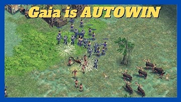 It is simply impossible to lose with Gaia | 1v1 Gaia vs Zeus #aom #ageofempires
