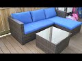 Aiho outdoor patio furniture set  assembly and review