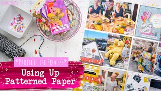 PROJECT LIFE PROCESS // Using Up Patterned Paper #scrapbooking #projectlife #scrapbooking