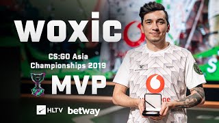 woxic - HLTV MVP by betway of CS:GO Asia Championships 2019