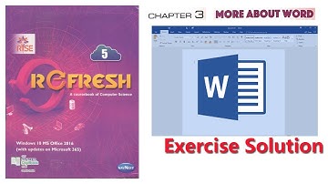 Ch-3 l More about word l Refresh (Rise Series) Navneet l Std-5th