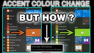 HOW TO CHANGE ACCENT COLOUR IN WINDOWS 10 WITHOUT ACTIVATION