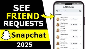 How to Check Friend Request on Snapchat 2025 - See Pending Friend Requests