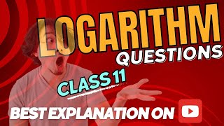Logarithm Questions Class 11 #maths #class11 #class12 #logarithm #math #youtube #trending