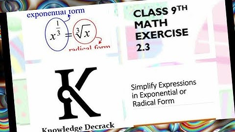 REAL AND COMPLEX NUMBERS , CHAPTER 2, EXERCISE 2.3,CLASS 9TH MATH BY KNOWLEDGE DECRACK.