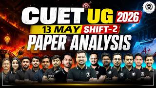 CUET UG 2026 13 May Shift-2 Paper Analysis & Memory Based Questions | Malviya Academy