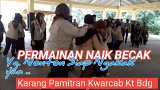 Permainan Naik Becak yang bikin ngocok perut//Karang Pamitran  Kwarcab Kota Bdg. screenshot 1