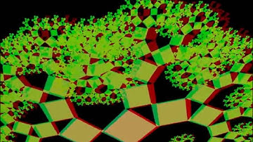 3D Pythagoras tree (anaglyph)