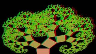 3D Pythagoras tree (anaglyph)