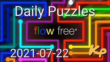Flow Free - Daily Puzzles - 2021-07-22 - July 22nd 2021