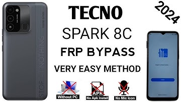 Tecno Spark 8c FRP Bypass Android 11 2024  | Tecno (KG5K) FRP Bypass Without PC | FRP Tecno Spark 8c