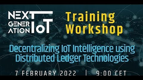 NGIoT Training: Decentralizing IoT Intelligence using Distributed Ledger Technologies