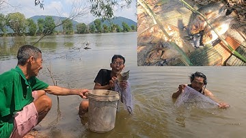 Mấy Anh Em Tư Cà Khịa Ra Đồng Bắt Cá Bằng Chài  Và Món Cá Nướng Thơm Ngon
