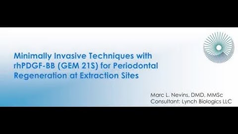 GEM 21S Periodontal Regeneration at Extraction Sites