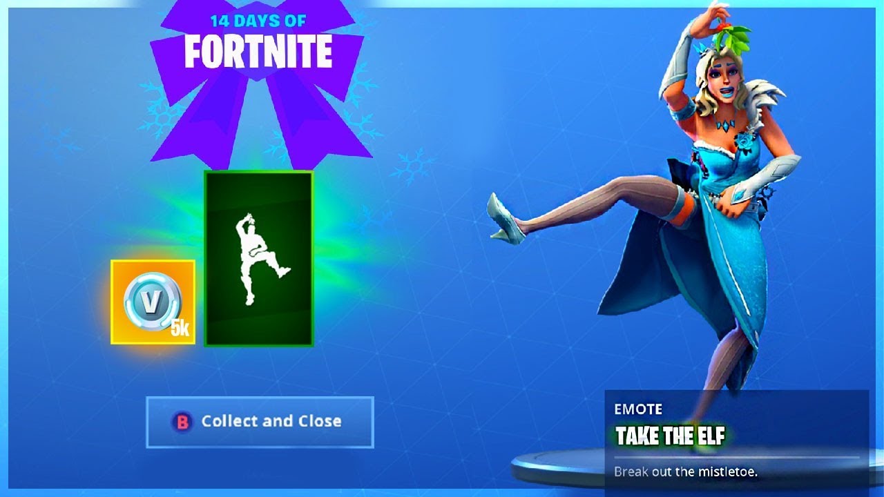 How To Get TAKE THE ELF EMOTE and CHALLENGE GUIDE in 14 Days Of