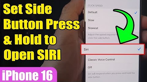 📱 How to Set Side Button Press & Hold to Open Siri on iPhone 16/16 Pro Max 📲