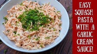 Easy Dinner Recipe! Butternut Squash Pasta with a Garlic Cream Sauce! screenshot 5