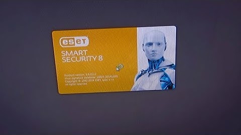 How to disable ESET Smart Security 8 Splash-Screen at startup