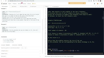 Leetcode 1338. Reduce Array Size to The Half - frequency counting and greedily removing