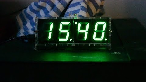 Электронные часы на светодиодах своими руками.