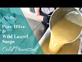 Making Pure Olive & Wild Laurel Berry Oil Soaps | Cold Processed