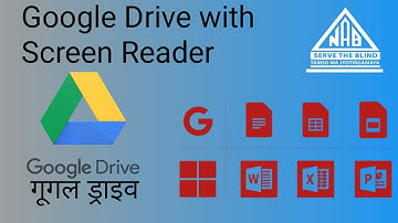 Using Google Drive with Screen Reader