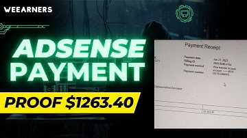 $1263 Google Adsense Payment Proof | Google Adsense Laoding Method 2023 | Adsense Safe Loading 2023