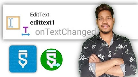 On edittext change activity in sketchware/Aauraparti