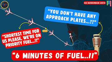 Aircraft lands With Just 6 Minutes of Fuel Left! ATC’s award winning flight assist! #atc