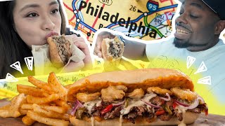 In search for THE BEST PHILLY CHEESE STEAK in Philadelphia, PA