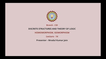 | AKTU Digital Education | Discrete Structures & Theory of Logic | Homomorphism, Isomorphism