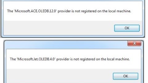 Microsoft.ACE.OLEDB.12.0