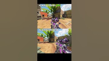 How to Walk in CODM | Always Sprint 0 vs 100 #shorts #codmobile