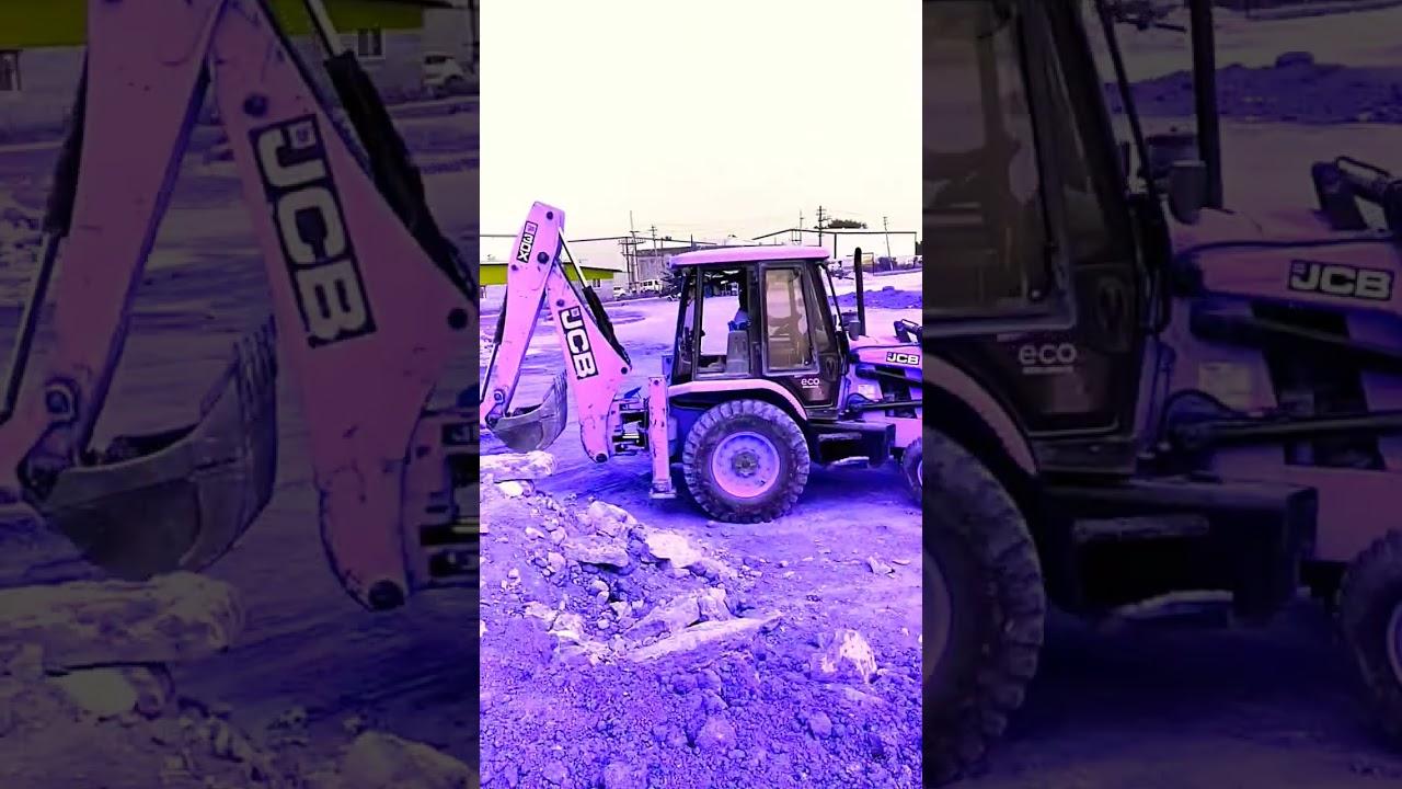 JCB 3DX excavator loader work 