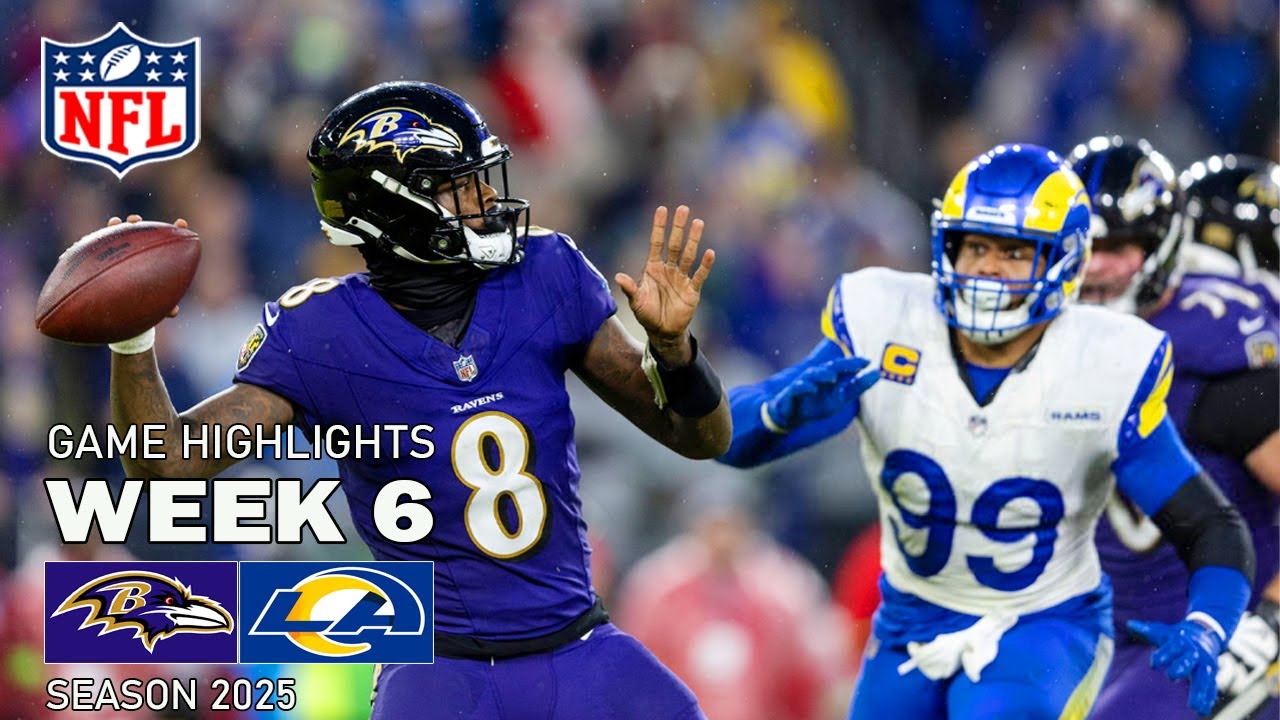 Baltimore Ravens vs. Los Angeles Rams Highlights | Week 6 NFL Season ...