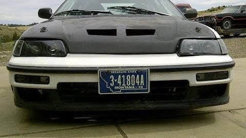 1990 Honda CRX B18c Swap Build Part 2 - Dyno Runs and Roll Cages