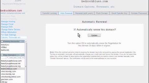 Managing Domain Options with Domains.com