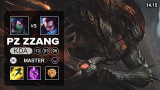 Yasuo vs Akali Mid - KR Master - Patch 14.10 Season 14