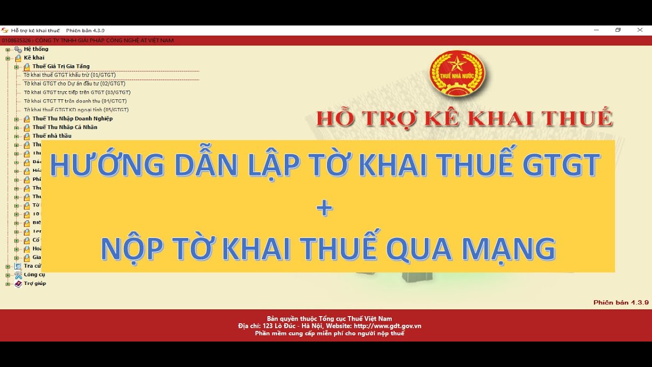 Học làm báo cáo thuế | HƯỚNG DẪN LẬP BÁO CÁO THUẾ GTGT, HƯỚNG DẪN CÁCH NỘP TỜ KHAI THUẾ GTGT (THÁNG/ QUÝ)