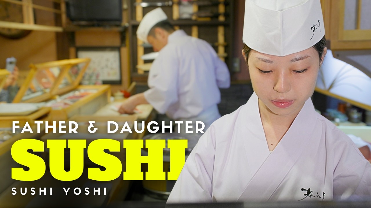 Behind the Counter at a local Japanese Father & Daughter Sushi Restaurant