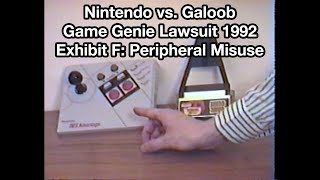 Nintendo vs. Galoob Game Genie Lawsuit 1992 Exhibit F: Peripheral Misuse