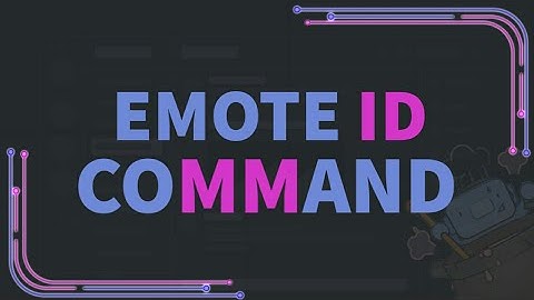 Emote ID Command In DBD | Discord Bot Designer | DBD AND MORE