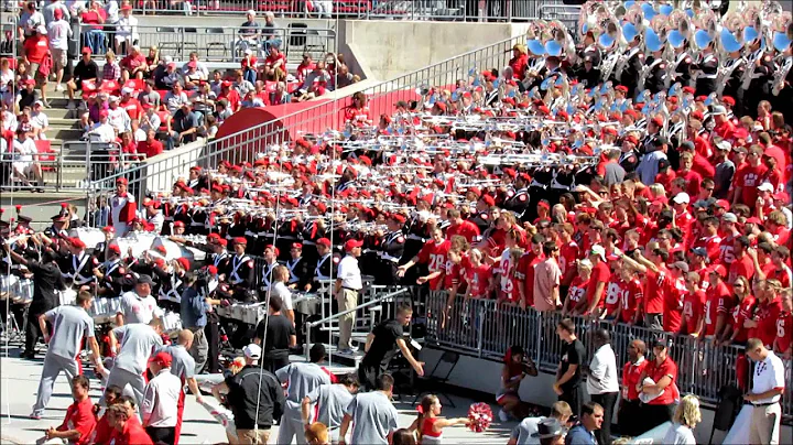 Stand Tunes Ohio State University Marching Band 9 8 2012 vs UCF