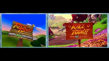Crash Team Racing Nitro Fueled - OPENING CUTSCENE COMPARISON! PS1 VS PS4 Graphic Comparison