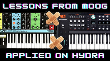 3 Lessons from Moog applied to Hydrasynth