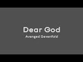 Dear God - Avenged Sevenfold (Lirik dan Terjemahan)
