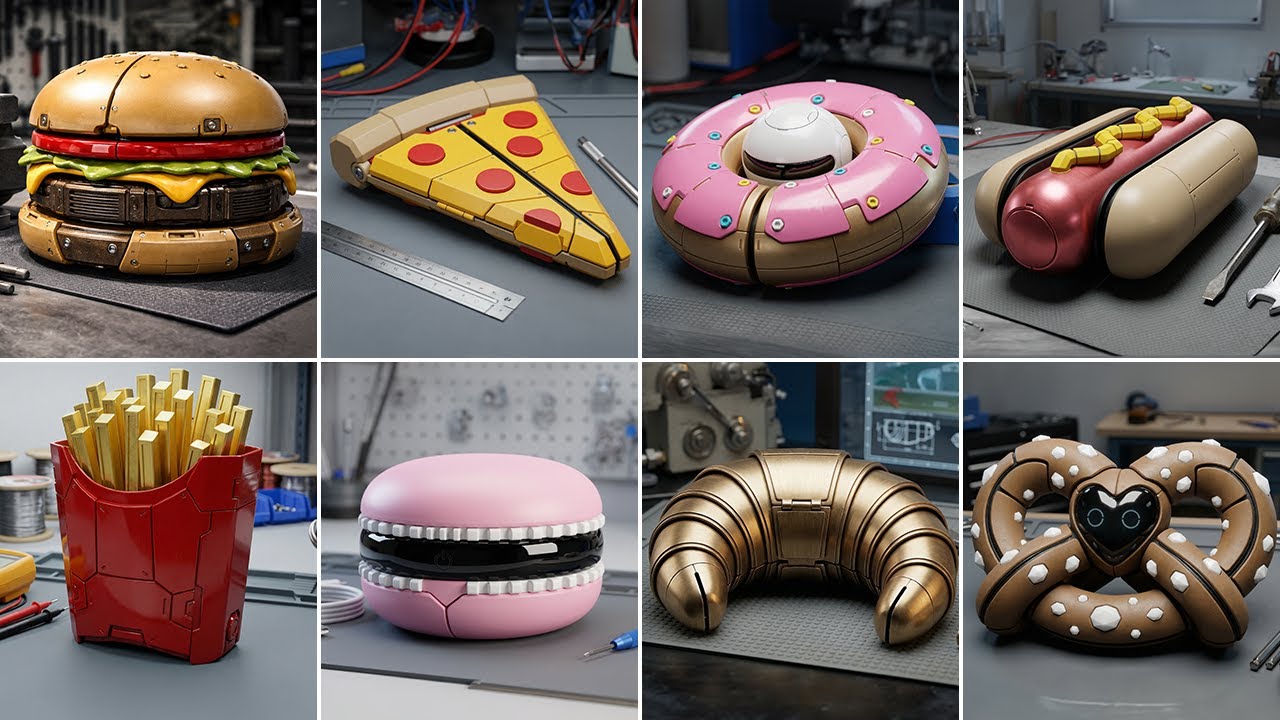 I made Realistic Foodroids! (Fast Food Transformers)